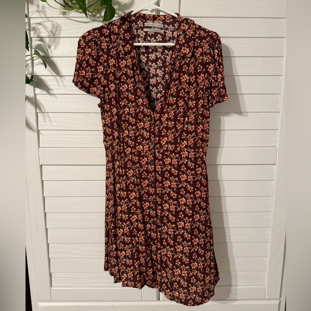 Urban Outfitters Mallory Button Up Floral Dress